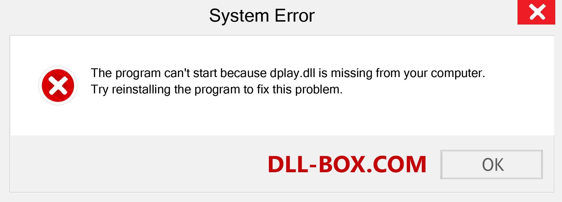  dplay.dll file is missing?. Download for Windows 7, 8, 10 - Fix  dplay dll Missing Error on Windows, photos, images